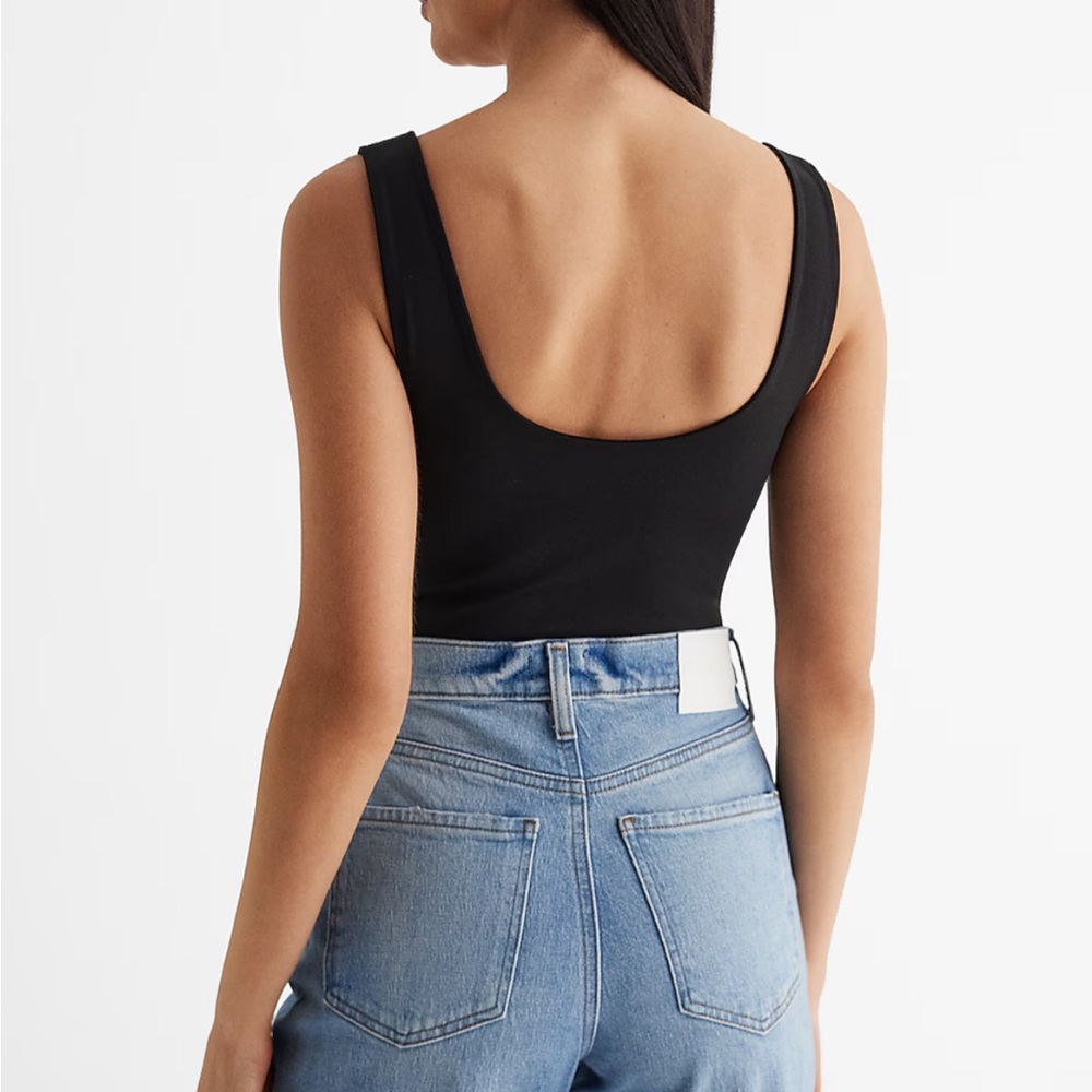 Express Body Contour Bodysuit w/ full brief (Black) 🖤 - Picture 2 of 3